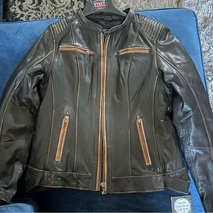 NEW Genuine Leather Women’s Moto Jacket